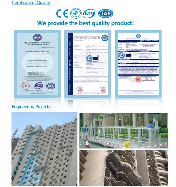 Electric scaffolding/gondola chimney/hanging wire rope