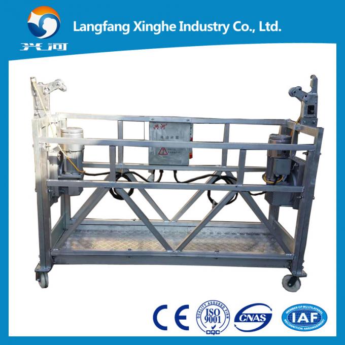Xinghe Aluminum temporary cleaning system , suspended rope cradle , electric hanging scaffolding platform with factory