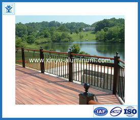 China aluminum deck railing/ U channel glass railings/glass balustrade supplier