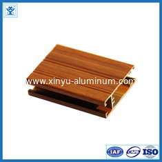 China 6063 Wood -Grain Aluminium Extrusion Profile for Window and Door supplier