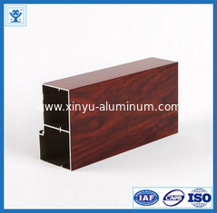 China Wood Grain Transfer Aluminum Profile for Door supplier