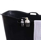 Bath Bucket Black Swimming pool for adults and children Plastic Mobile bathtub for small bathrooms capacity 200L