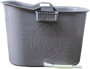 Bath Bucket Seating Bath for adults and children Plastic Mobile bathtub For Small bathrooms and under shower XL
