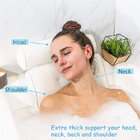 Ergonomic Bath Pillow Bathtub Spa Pillow,Non-slip 6 Large Suction Cups for Perfect Head, Neck, Back and Shoulder Support