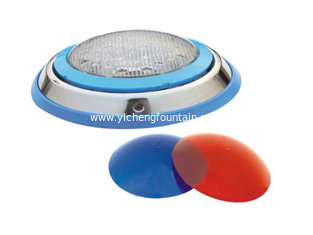 China PA Series Stainless Steel Wall-Mounted LED Underwater Pool Lights(with Red &amp; Blue cover) supplier