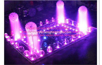 China Rectangular / Square Dancing Water Fountain Equipment Portable Music Control supplier