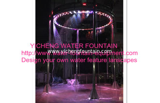 China Digital Musical Graphical Water Curtain Artificial Waterfall Fountain For Shows supplier