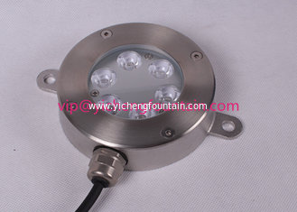 China SS316 RGB Led Fountain Lights Dia. 115mm DC12V DC24V 6W 18W IP68 Waterproof Standard supplier