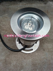 China 12V/24V Stainless Steel Underwater Fountain Lights MR16 Bulb / LED 3W RGB Color Changing IP68 supplier
