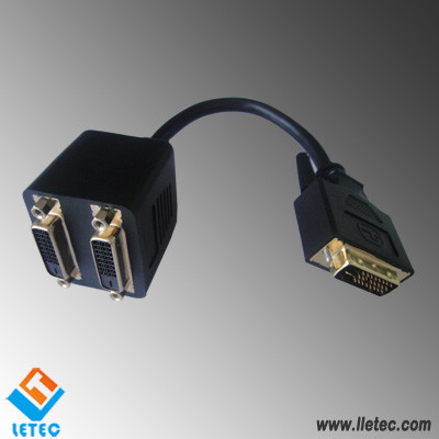 LM011 DVI 24+1 - 2DVI 24+1 M/F Adapter cable
