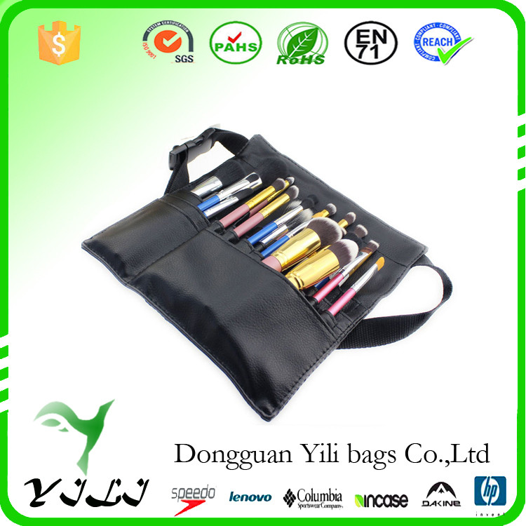 Factory hot sale Nylon Travel Cosmetic Bag for Essentials Makeup Brushes with belt