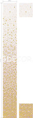 China Yellow series variation with shine star mosaic gradation pattern for plain walls supplier