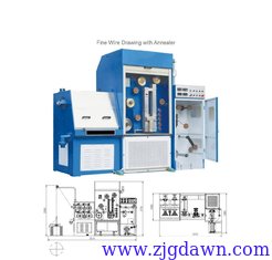 China 24D Fine Wire Drawing Machine with Annealer supplier