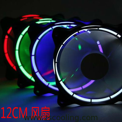 120mm White LED Ring Case Radiator Fan computer case fan